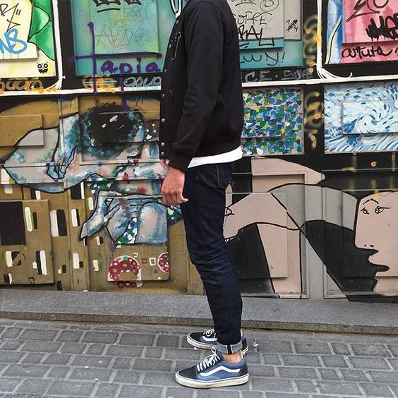 Look masculino online vans old skool